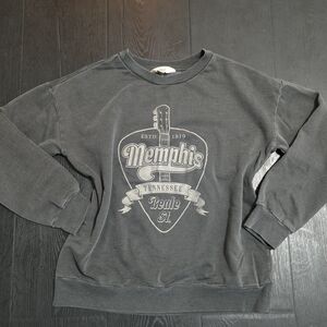 Vintage Memphis Graphic Charcoal Sweatshirt